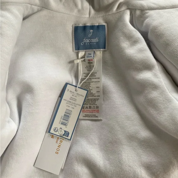 NWT Jacadi wool baby coat. Size 3 mo - Picture 6 of 7